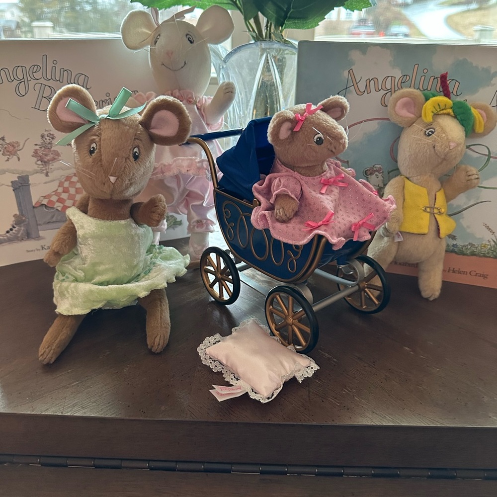 Angelina Ballerina Mouse Toy Set with Stroller